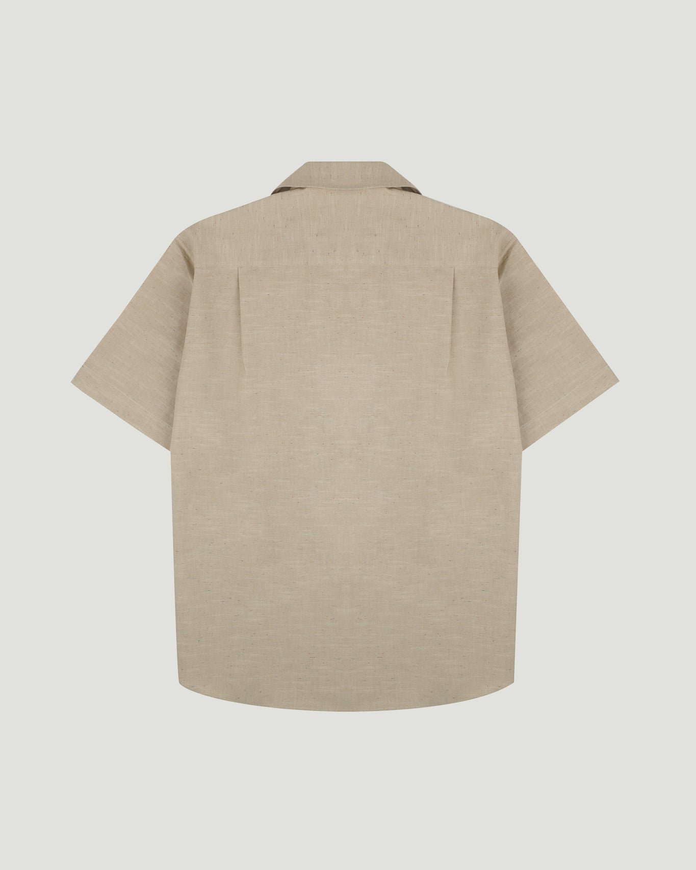 Brown Nep Chambray Cuban Shirt