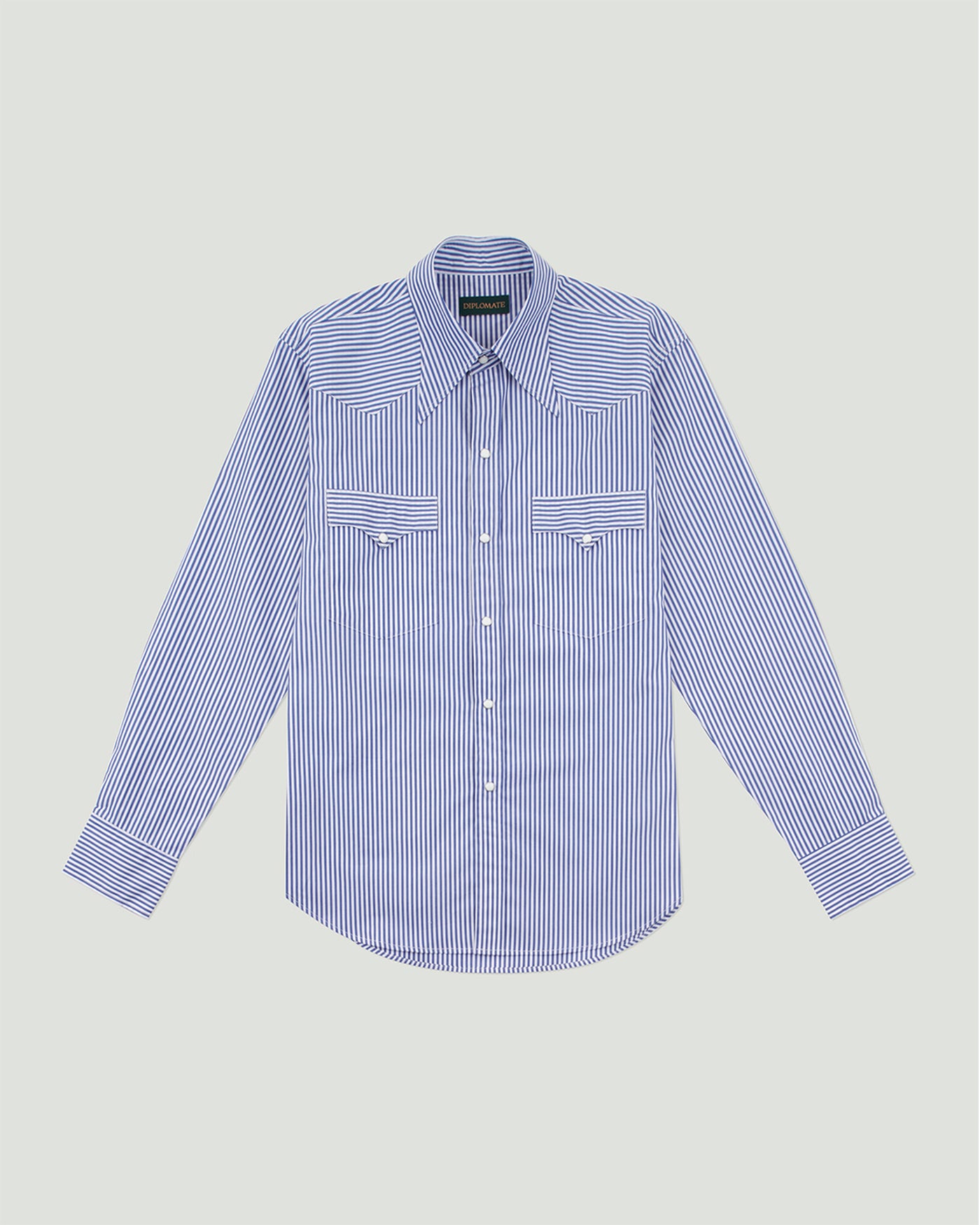 Diplomate USAFA Blue Stripes Westerner Shirt