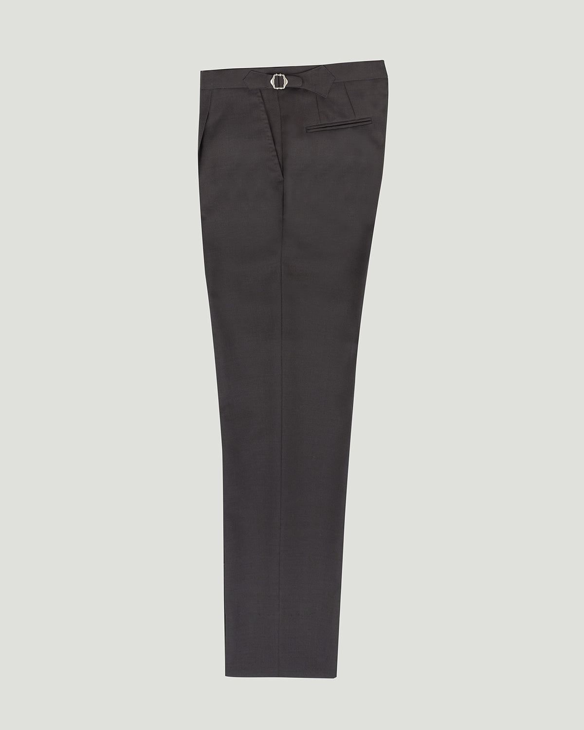 DIPLOMATE Grey Wool Single Pleated Trousers