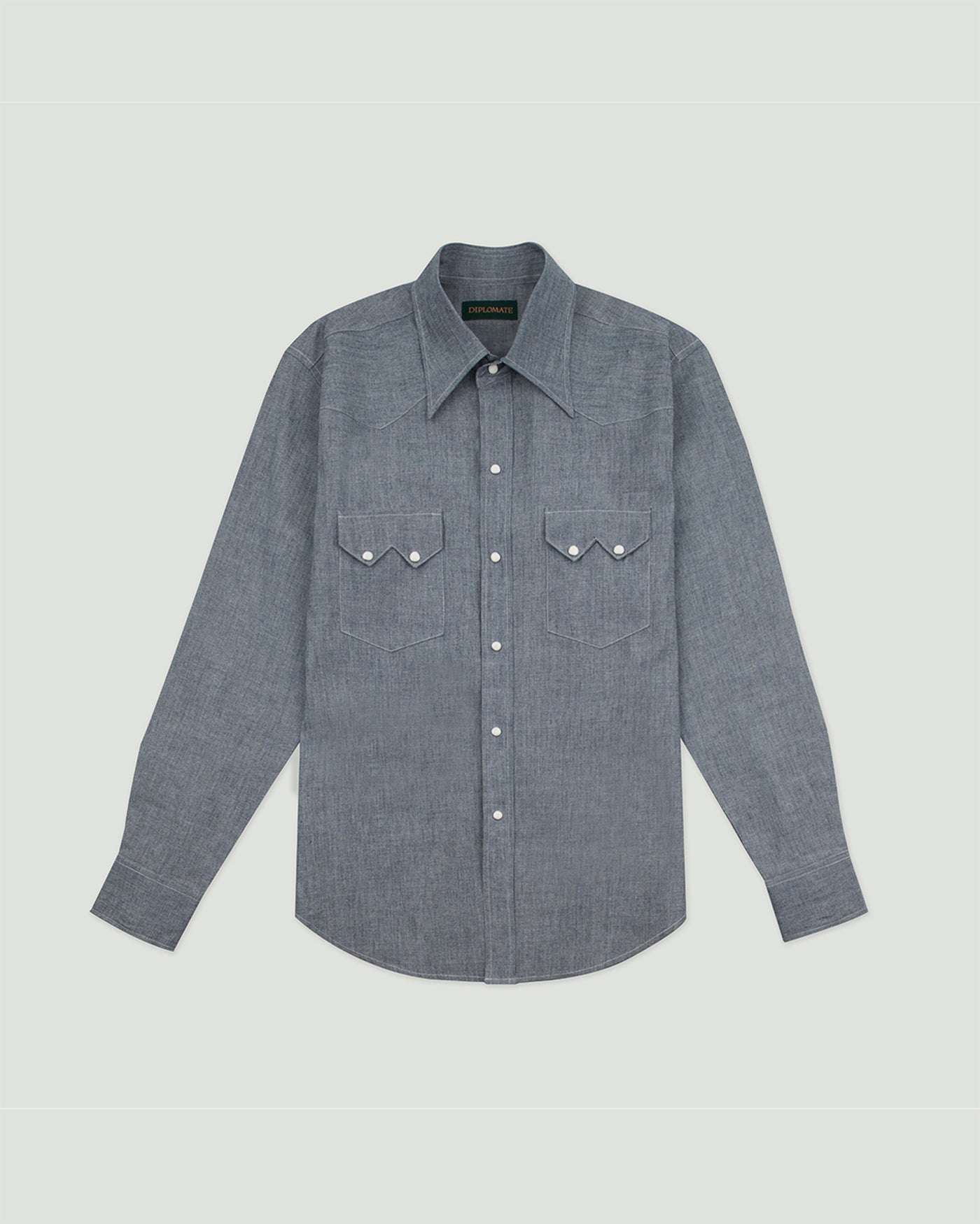 DIPLOMATE Chambray Westerner shirt
