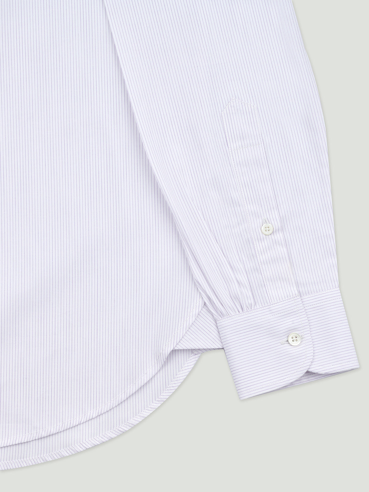 Diplomate Broadcloth Pale Purple Stripes Spread Collar Dress Shirt
