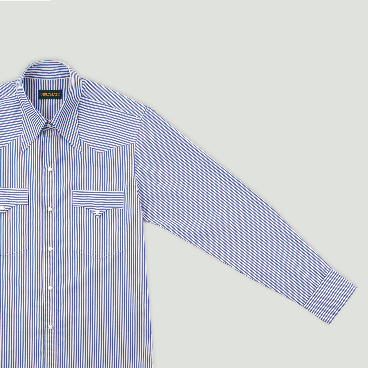 Diplomate USAFA Blue Stripes Westerner Shirt