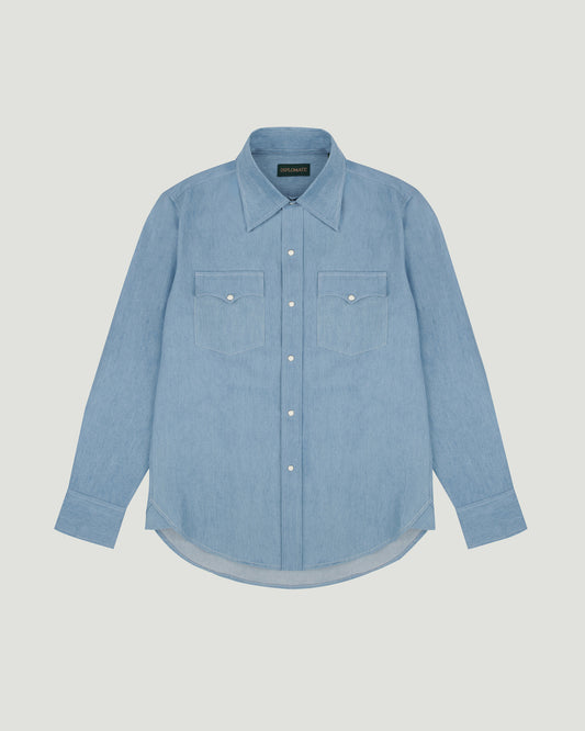 Soft-Washed Denim Westerner Shirt