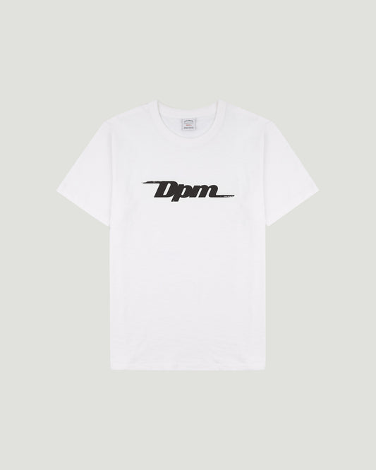 White DPM Souvenir Tee in Black Sapphire