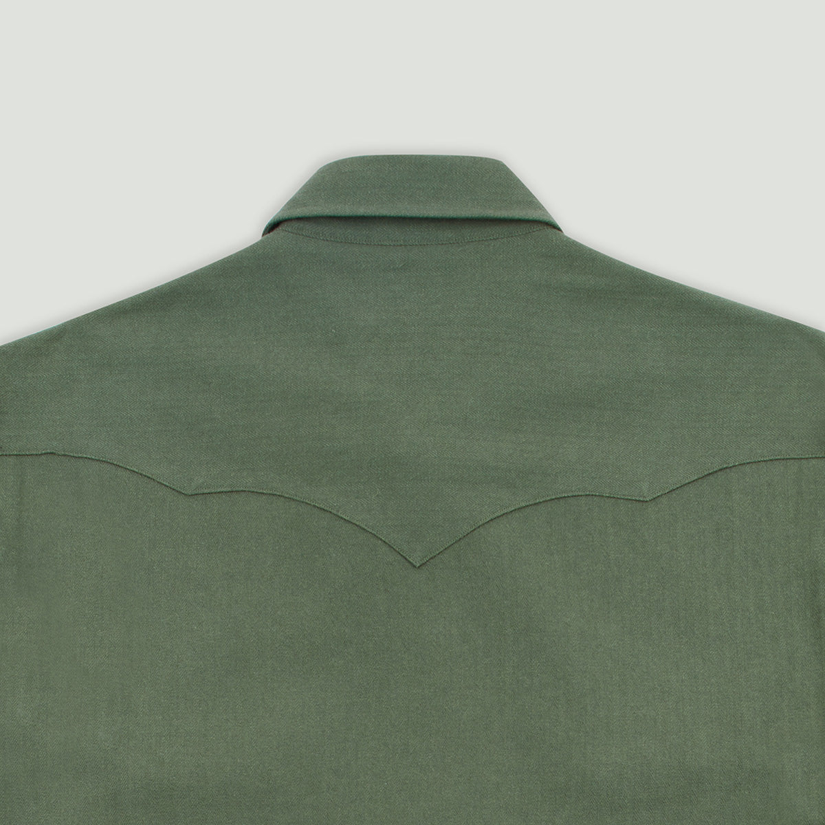 Diplomate OG Green Herringbone Westerner Shirt