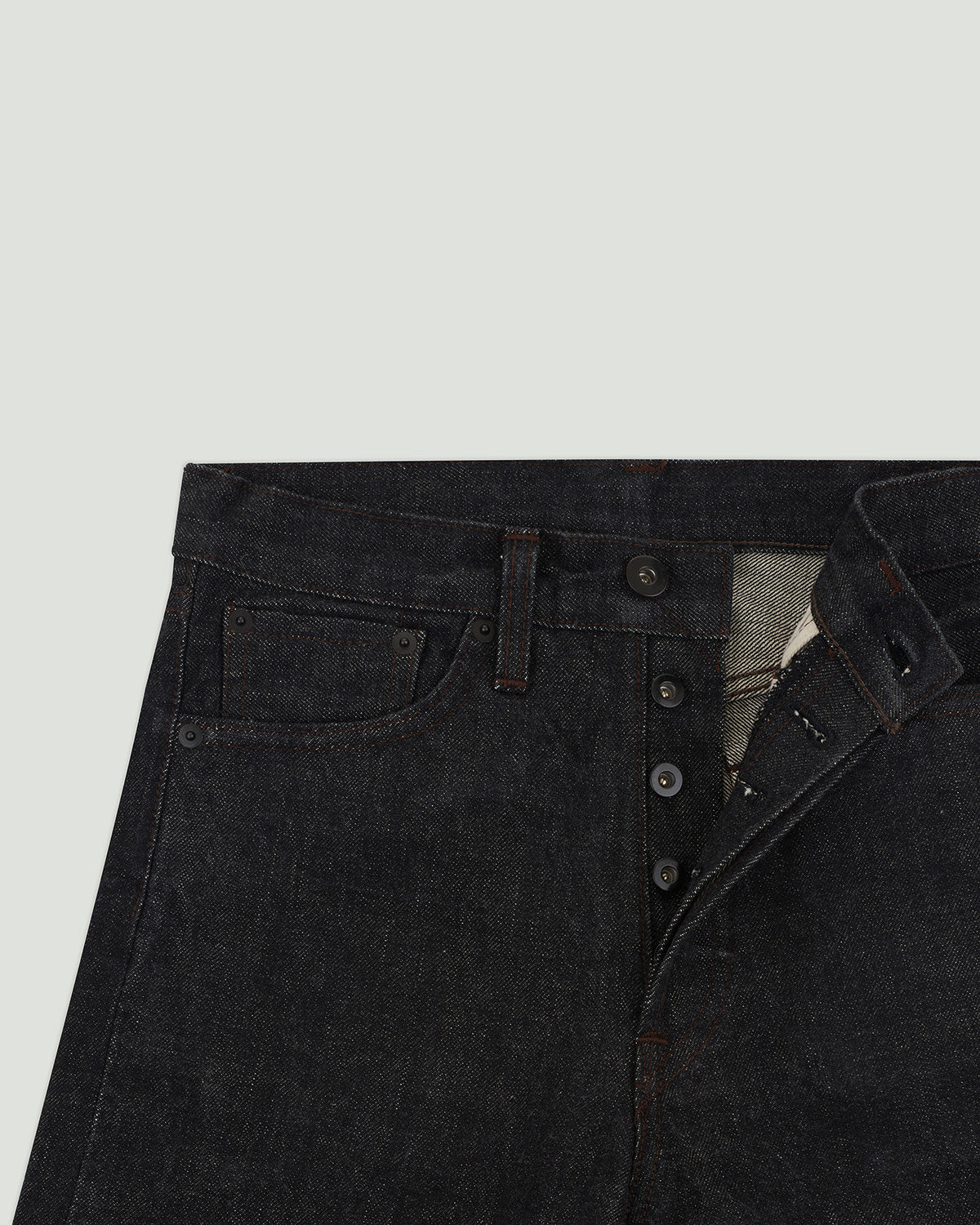 Diplomate & Triplestitchediary Plain Black Selvedge Jeans