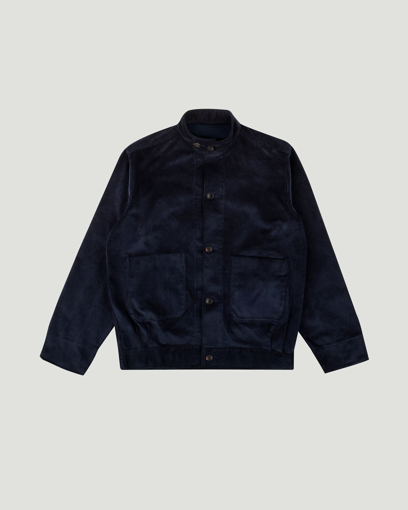 Navy Corduroy Driver Jacket