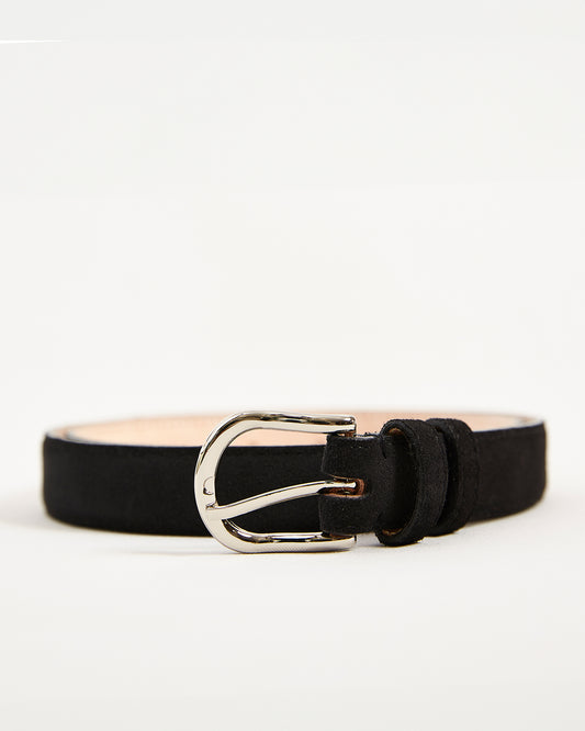 Diplomate Black Suede Belt