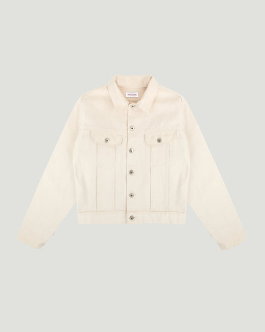 Bull Denim Rider Jacket in Natural Ecru