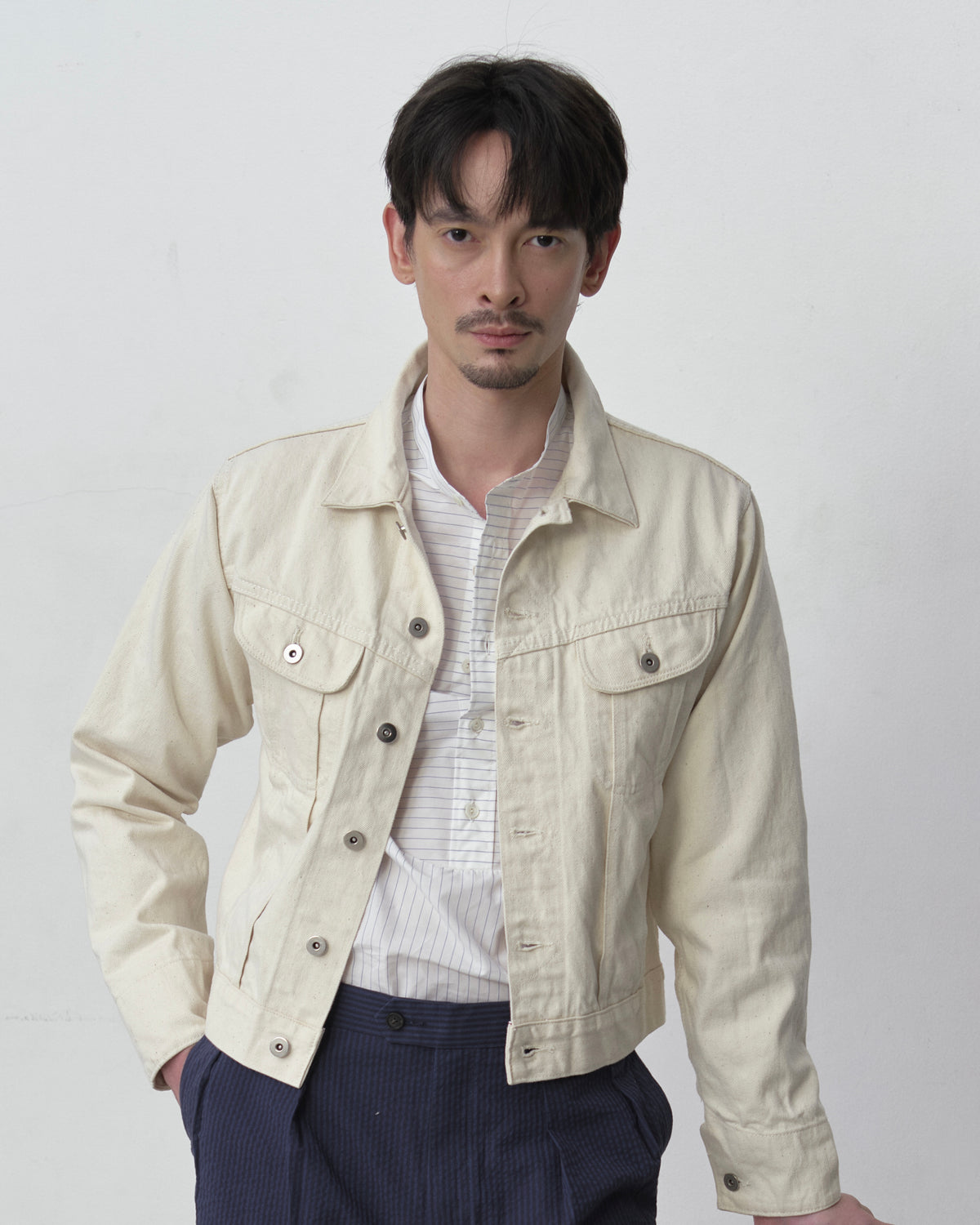 Bull Denim ecru Rider Jacket – Diplomate