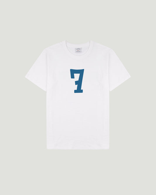 Classique Blue No.7 White Souvenir Tee (7th Anniversary Edition)