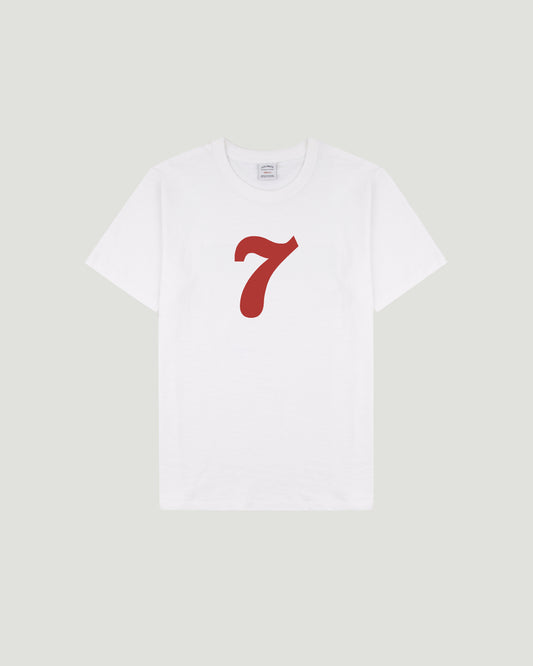 Brick Red No.7 White Souvenir Tee (7th Anniversary Edition)