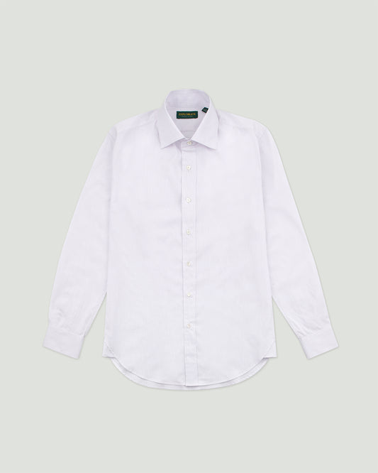 Diplomate Broadcloth Pale Purple Stripes Spread Collar Dress Shirt