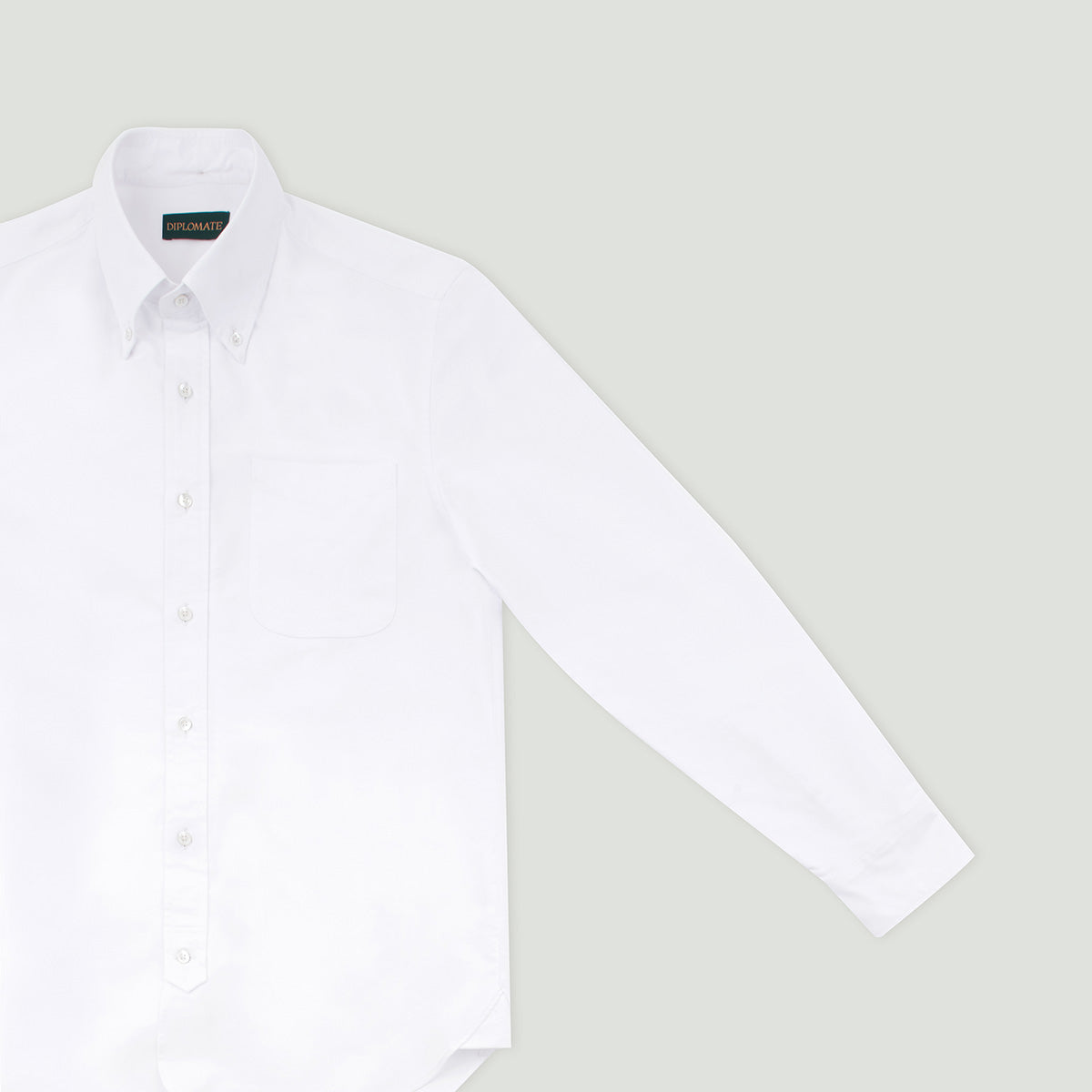 Diplomate White Oxford Button-Down Shirt