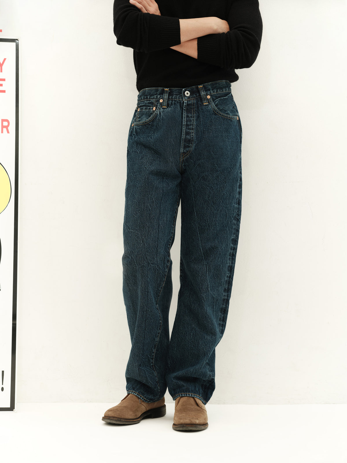 DCH03 Stone Washed Selvedge Jeans